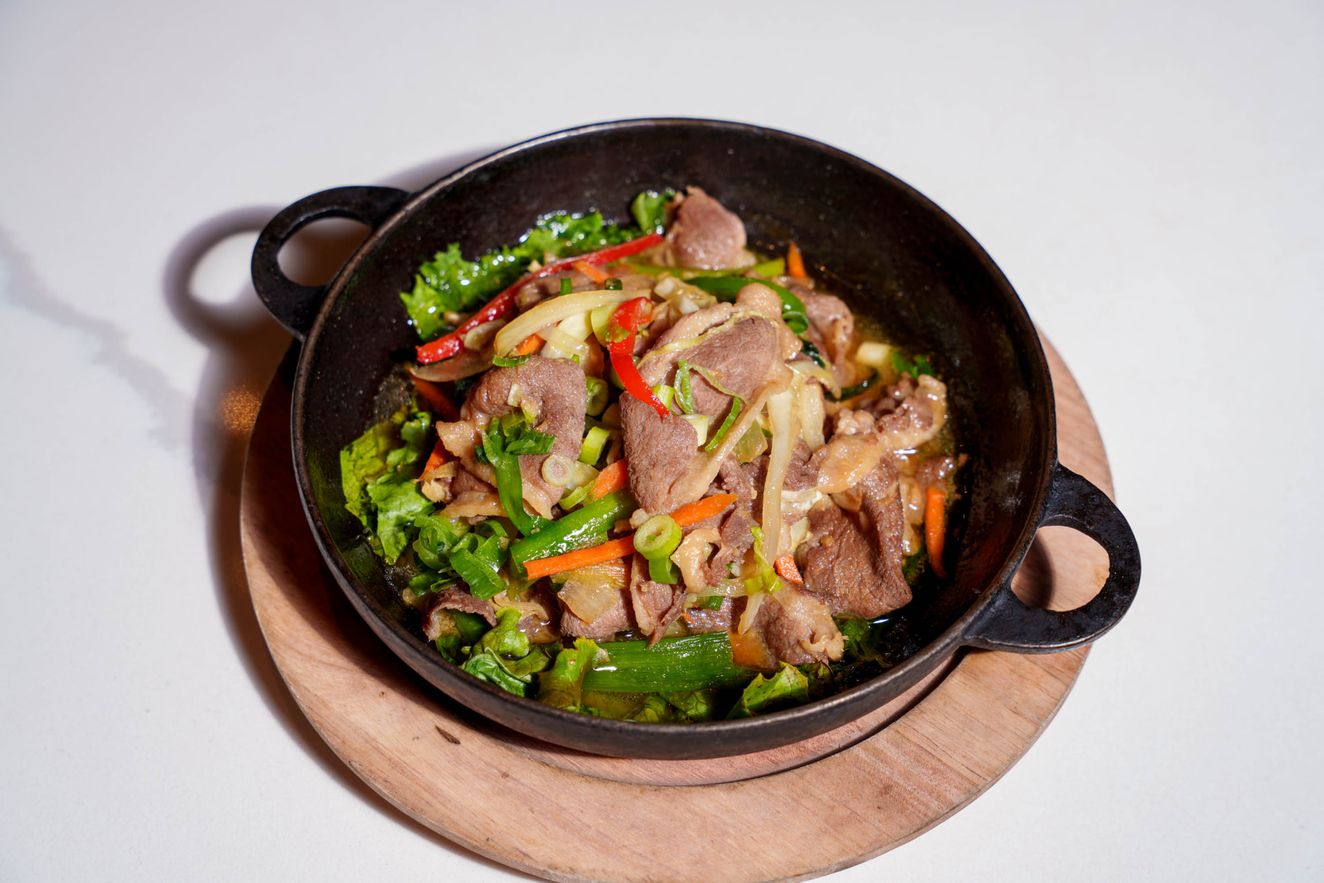Marinated Thin Sliced Duck at Koho Korean BBQ