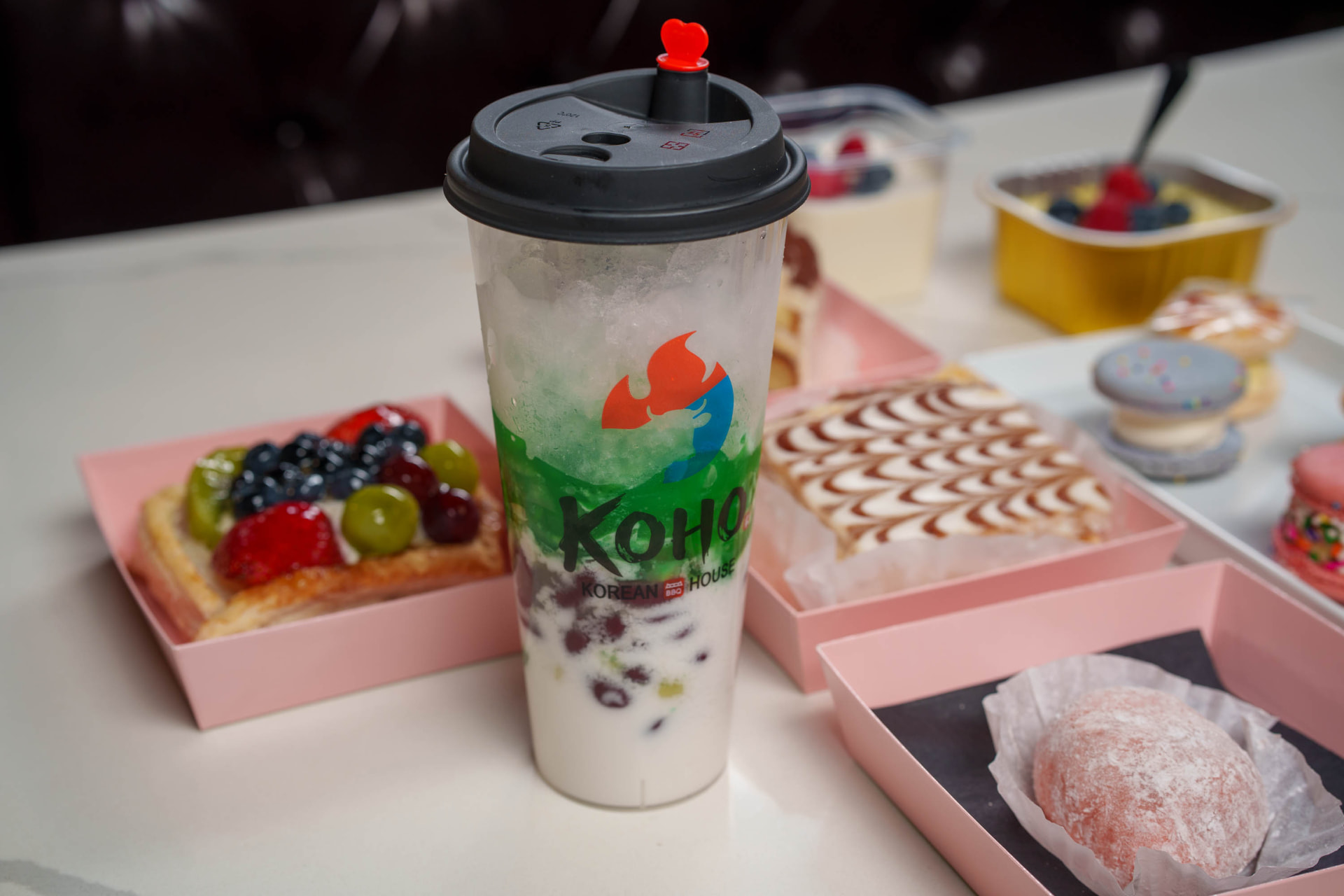 Tri-Color Dessert at Koho Korean BBQ