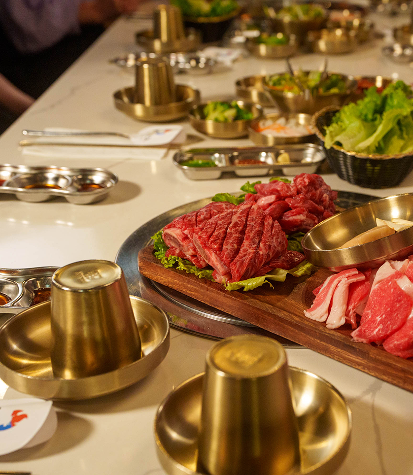 Fresh Maryland beef prepared at Koho Korean BBQ House