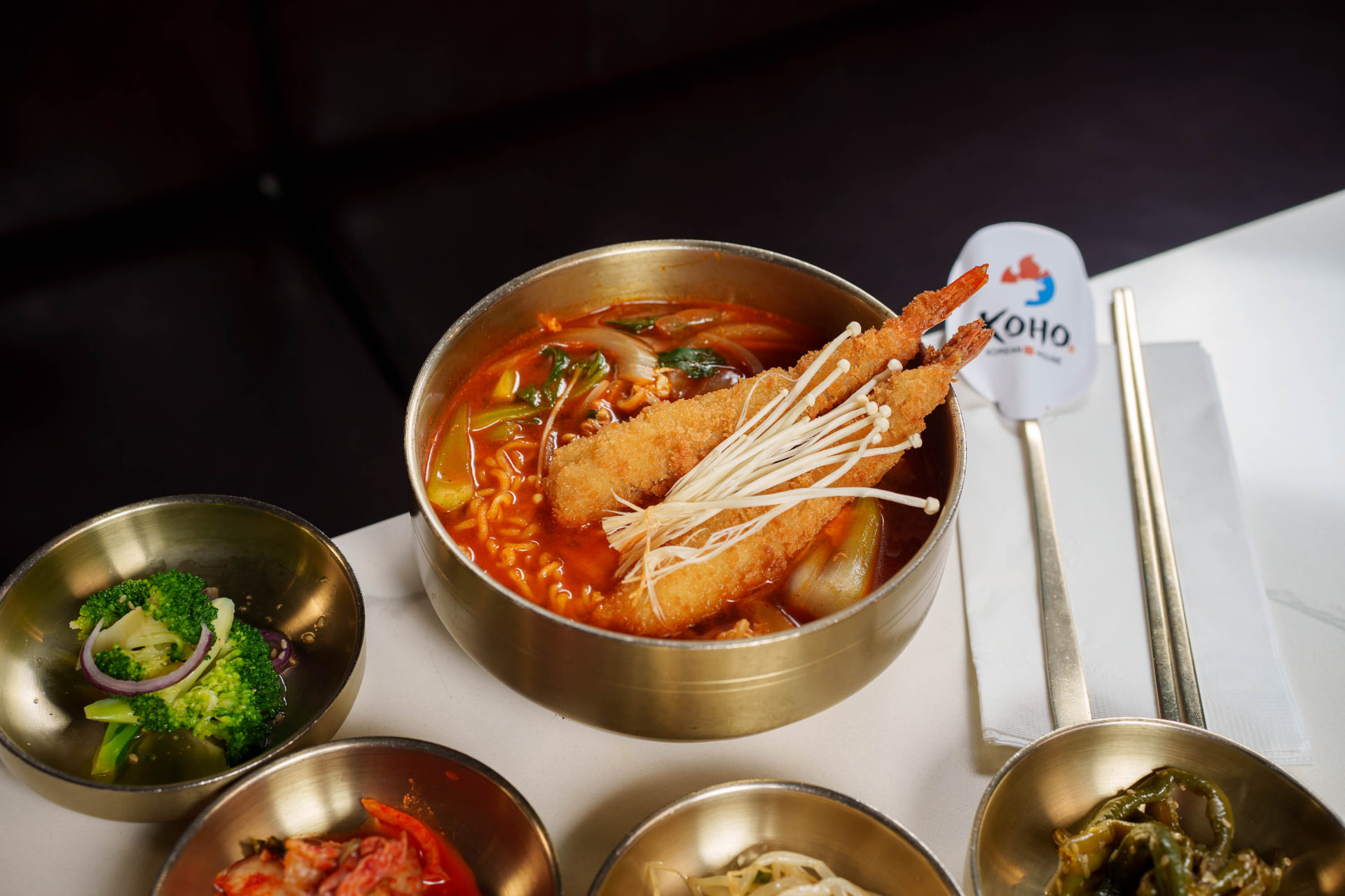 Spicy Shrimp Tempura Ramen (Hot) at Koho Korean BBQ